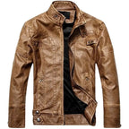 Men's Classic Motorcycle Leather Jacket