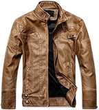 Men's Classic Motorcycle Leather Jacket