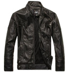 Men's Classic Motorcycle Leather Jacket