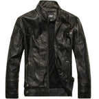 Men's Classic Motorcycle Leather Jacket