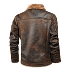 Men's Fleece Lined Leather Jacket