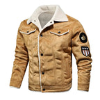 Men's Fleece Lined Leather Jacket
