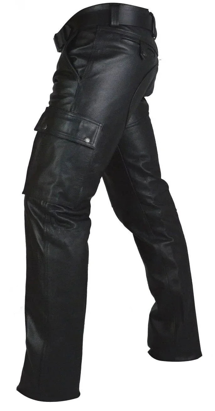 Men's Faux Leather Punk Pants