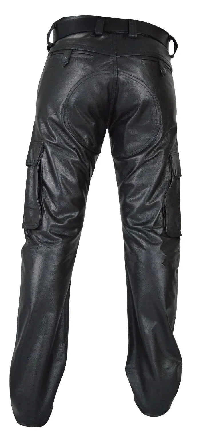 Men's Faux Leather Punk Pants