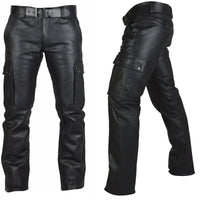 Men's Faux Leather Punk Pants