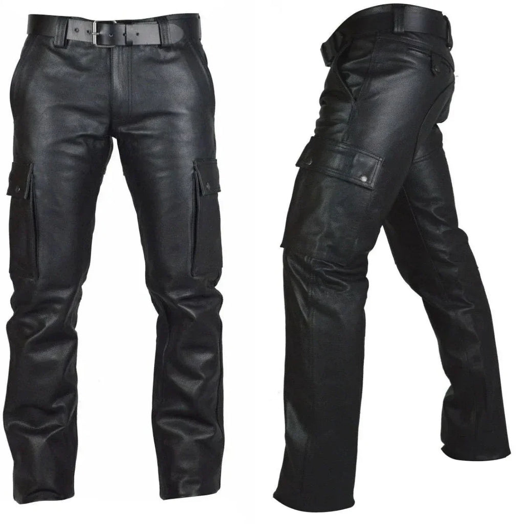 Men's Faux Leather Punk Pants