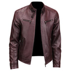 Men's Slim Motorcycle Leather Jacket
