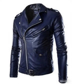 Men's Biker PU Leather Jacket