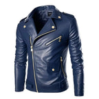 Men's Biker PU Leather Jacket