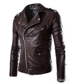 Men's Biker PU Leather Jacket