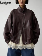 Women's Brown Leather Jacket