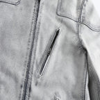 Men's Vintage Distressed Leather Jacket