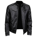 Men's Slim Motorcycle Leather Jacket
