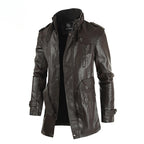 Men's Winter Fleece Leather Jacket