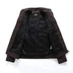 Men's Vintage Fleece Leather Jacket