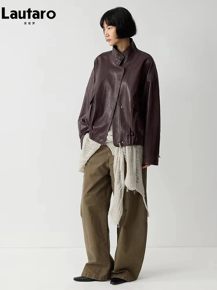 Women's Brown Leather Jacket