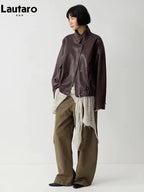 Women's Brown Leather Jacket