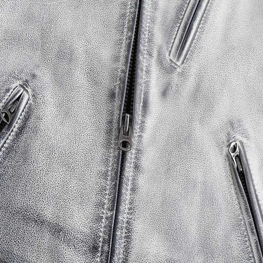 Men's Vintage Distressed Leather Jacket