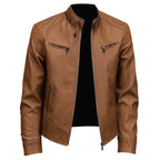 Men's Slim Motorcycle Leather Jacket