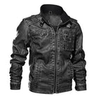 Men's Vintage Leather Biker Jacket