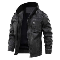 Men's Vintage Leather Biker Jacket