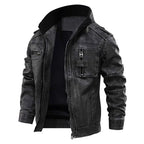 Men's Vintage Leather Biker Jacket