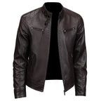Men's Slim Motorcycle Leather Jacket