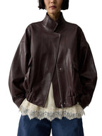 Women's Brown Leather Jacket