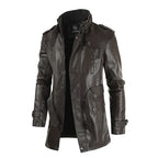 Men's Winter Fleece Leather Jacket