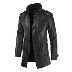 Men's Winter Fleece Leather Jacket
