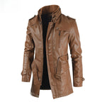 Men's Winter Fleece Leather Jacket