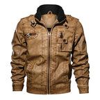Men's Vintage Leather Biker Jacket