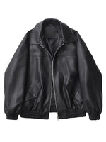 Retro Faux Leather Moto Jacket