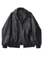 Retro Faux Leather Moto Jacket