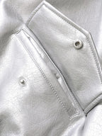 Retro Faux Leather Moto Jacket