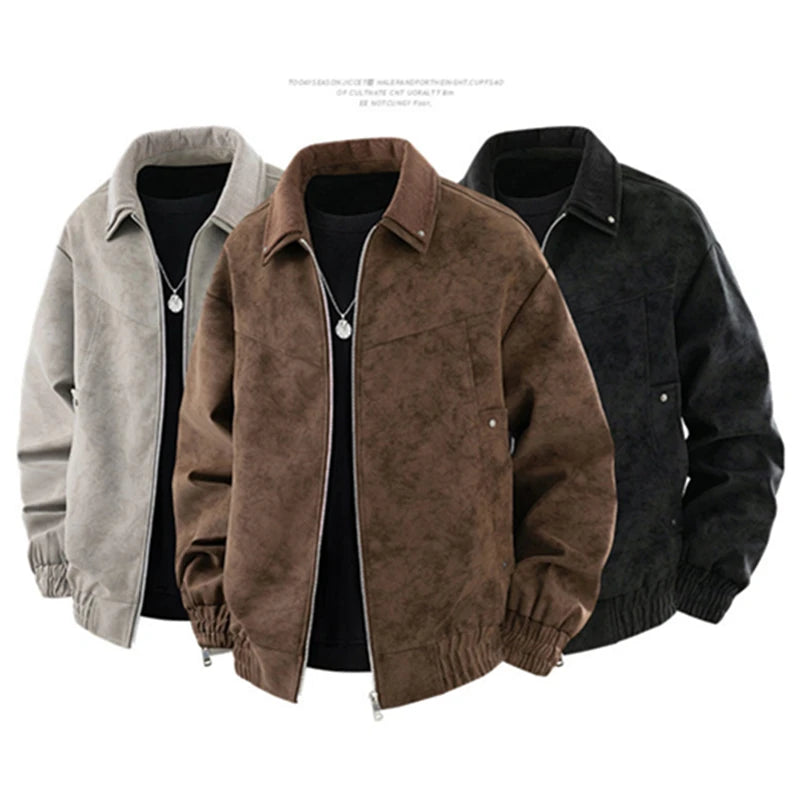 Men's Vintage PU Leather Jacket