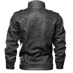 Men's Vintage Leather Biker Jacket