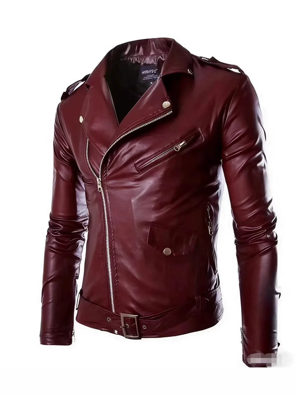 Men's Biker PU Leather Jacket