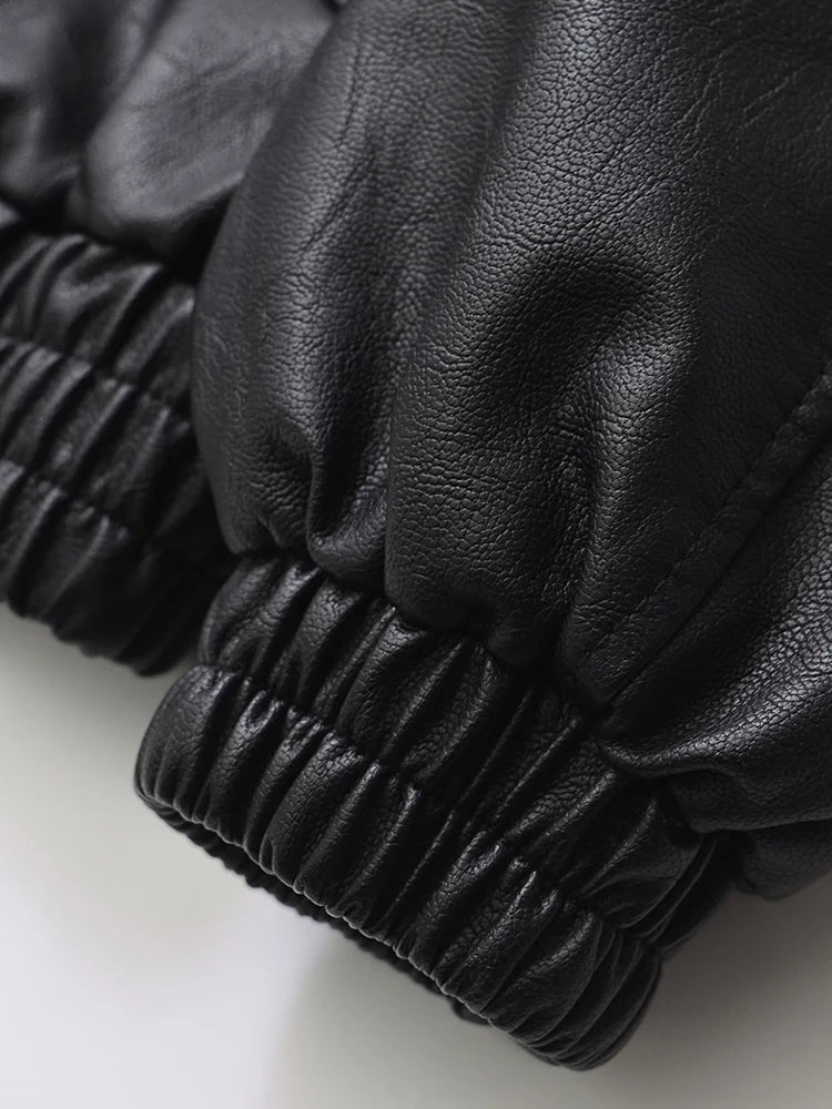 Retro Faux Leather Moto Jacket